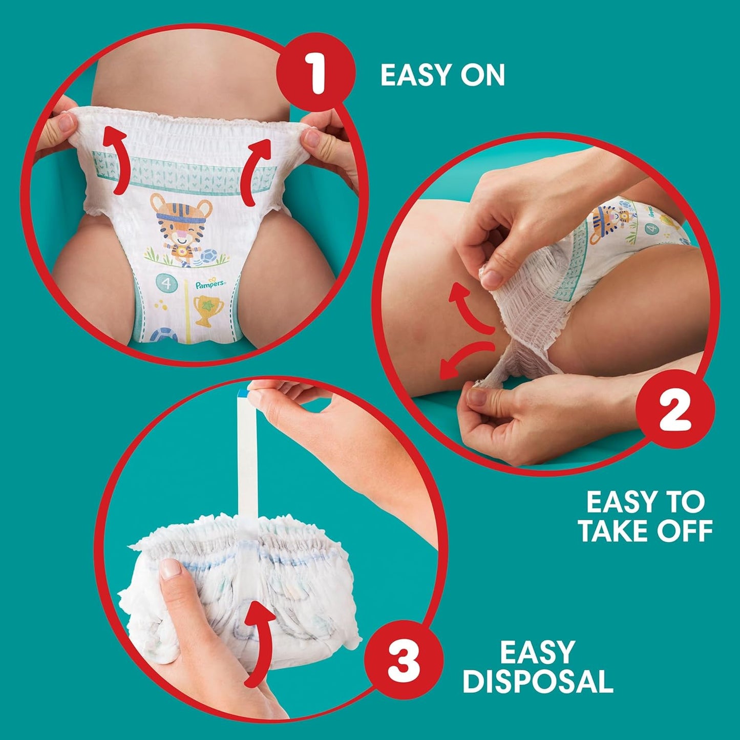 Pampers Baby-Dry Nappy Pants Size 8 – 117 Pack (Monthly Box)