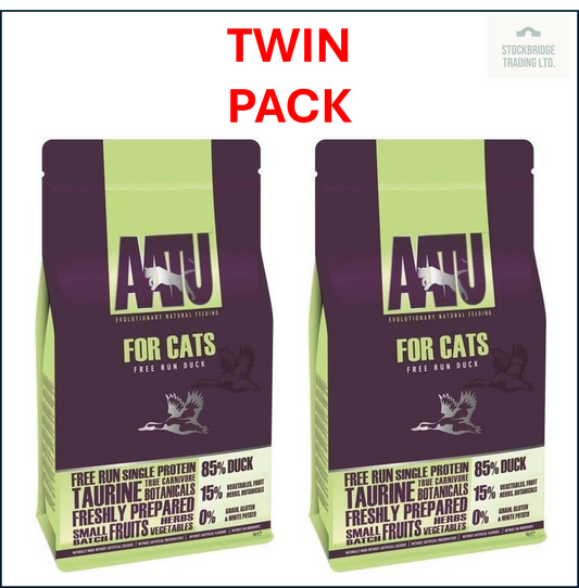 AATU 85/15 Grain Free Duck Dry Cat Food – 1kg to 4kg Packs