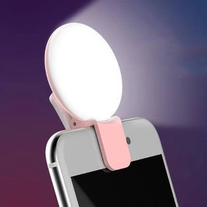 Clip-On Selfie Ring Light – USB Rechargeable | 3 Brightness Levels