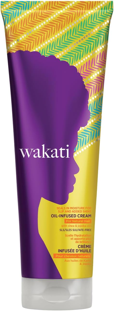Wakati Oil-Infused Moisturising Detangling Curl Defining Cream 250ml (3 Pack)