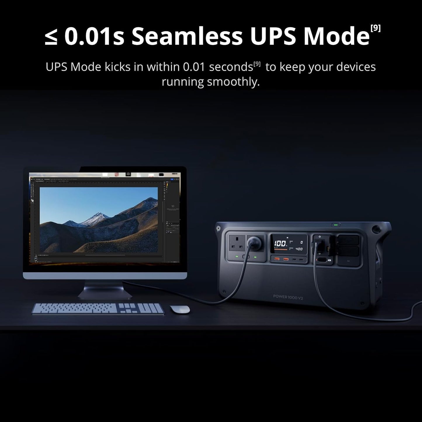 DJI Power 1000 V2 (1024Wh) Portable Power Station – 2600W LFP