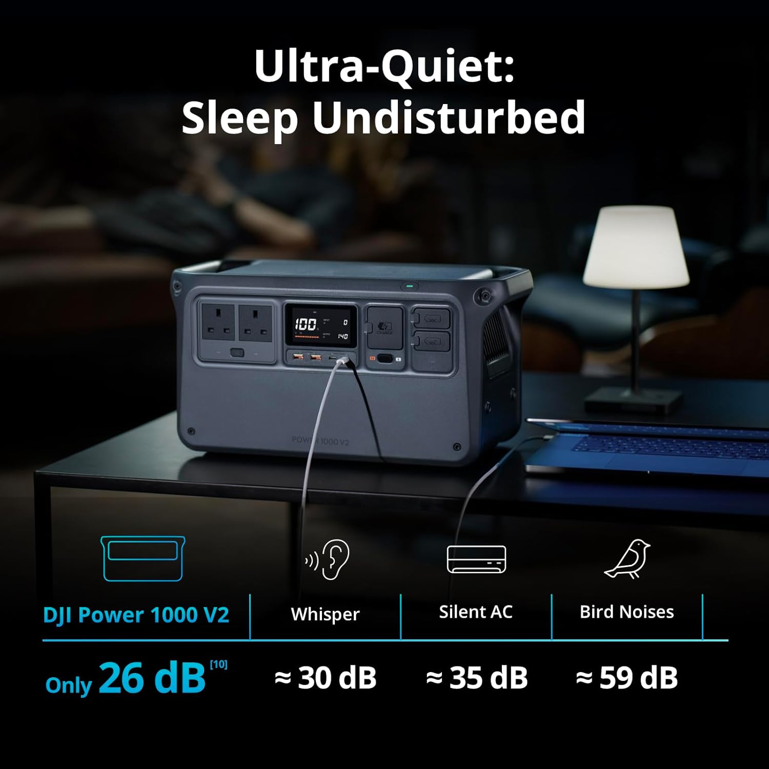 DJI Power 1000 V2 (1024Wh) Portable Power Station – 2600W LFP