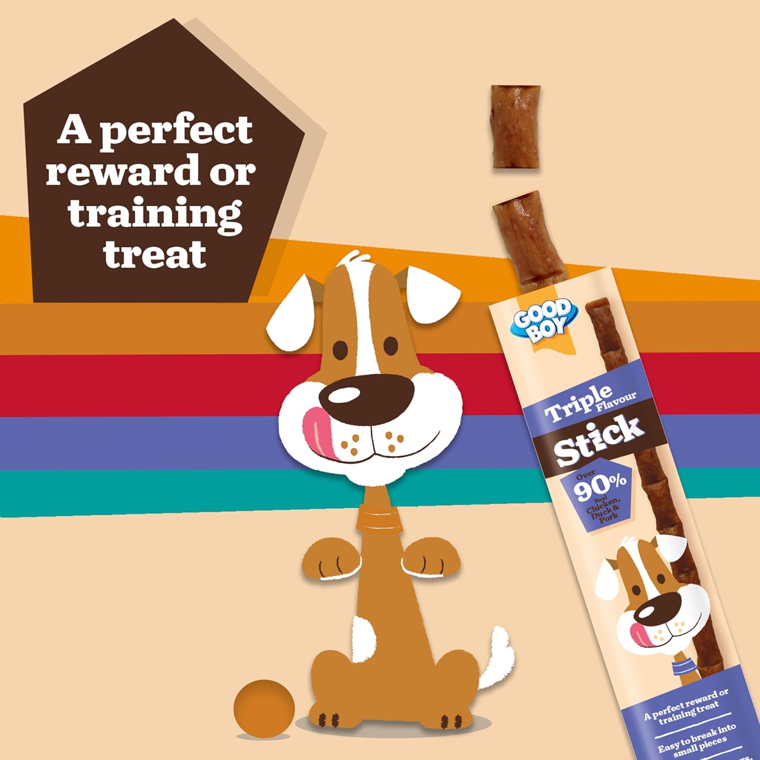 Good Boy Meaty Sticks Variety Pack – 5 Flavours – 20 × 15 g