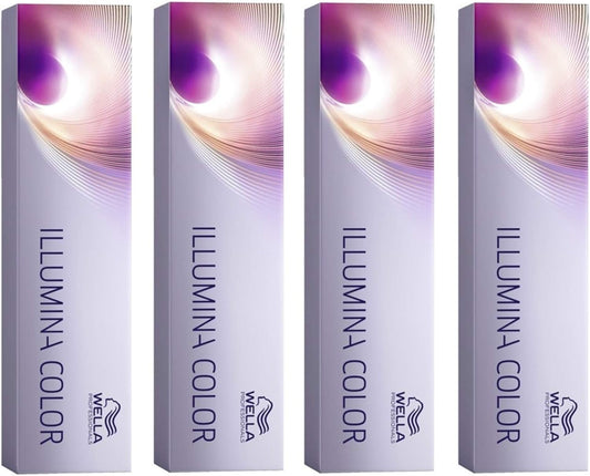 Wella Illumina Color 10/69 Permanent Hair Colour 60ml (4 Pack)