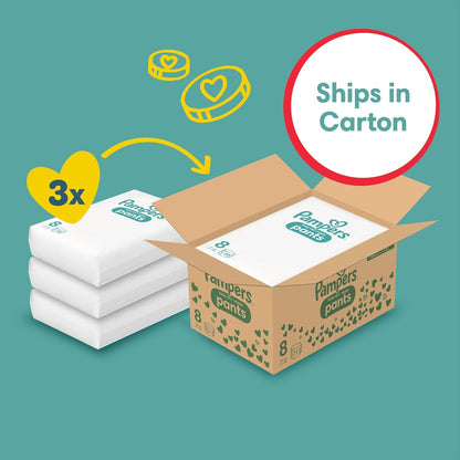 Pampers Baby-Dry Nappy Pants Size 8 – 117 Pack (Monthly Box)