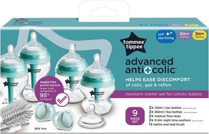 Tommee Tippee Advanced Anti-Colic Newborn Starter Set (9pcs)