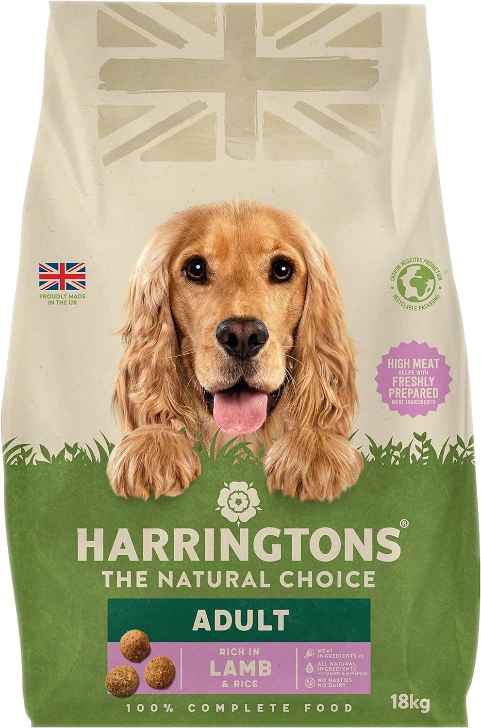 Harringtons Complete Dry Adult Dog Food Lamb & Rice 18kg