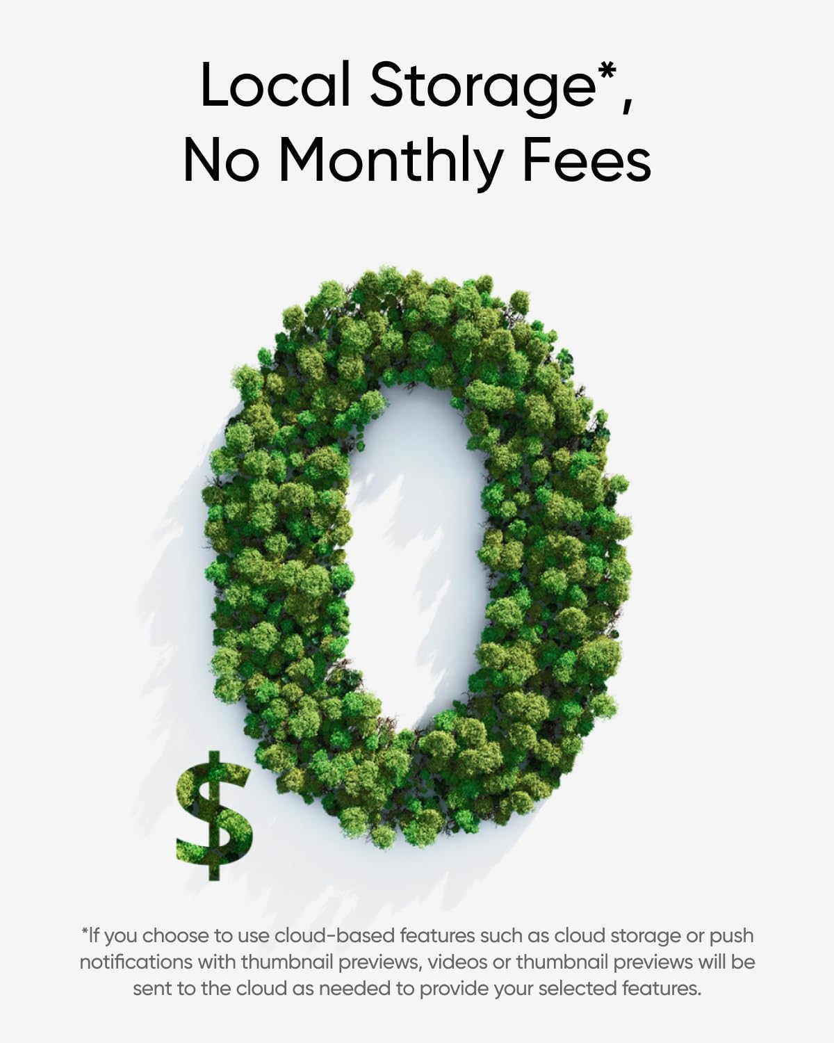 Zero subscription fees – local storage keeps costs low and setup simple