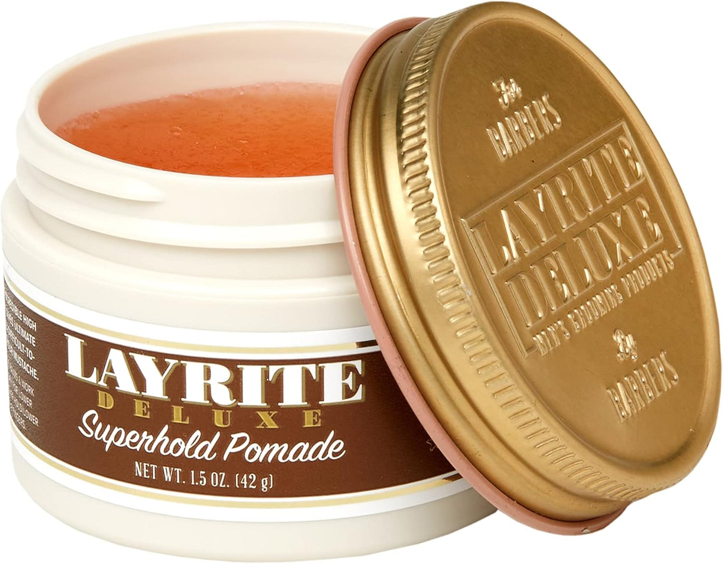Layrite Superhold Pomade 42g | High Hold | Water Soluble | Medium Shine