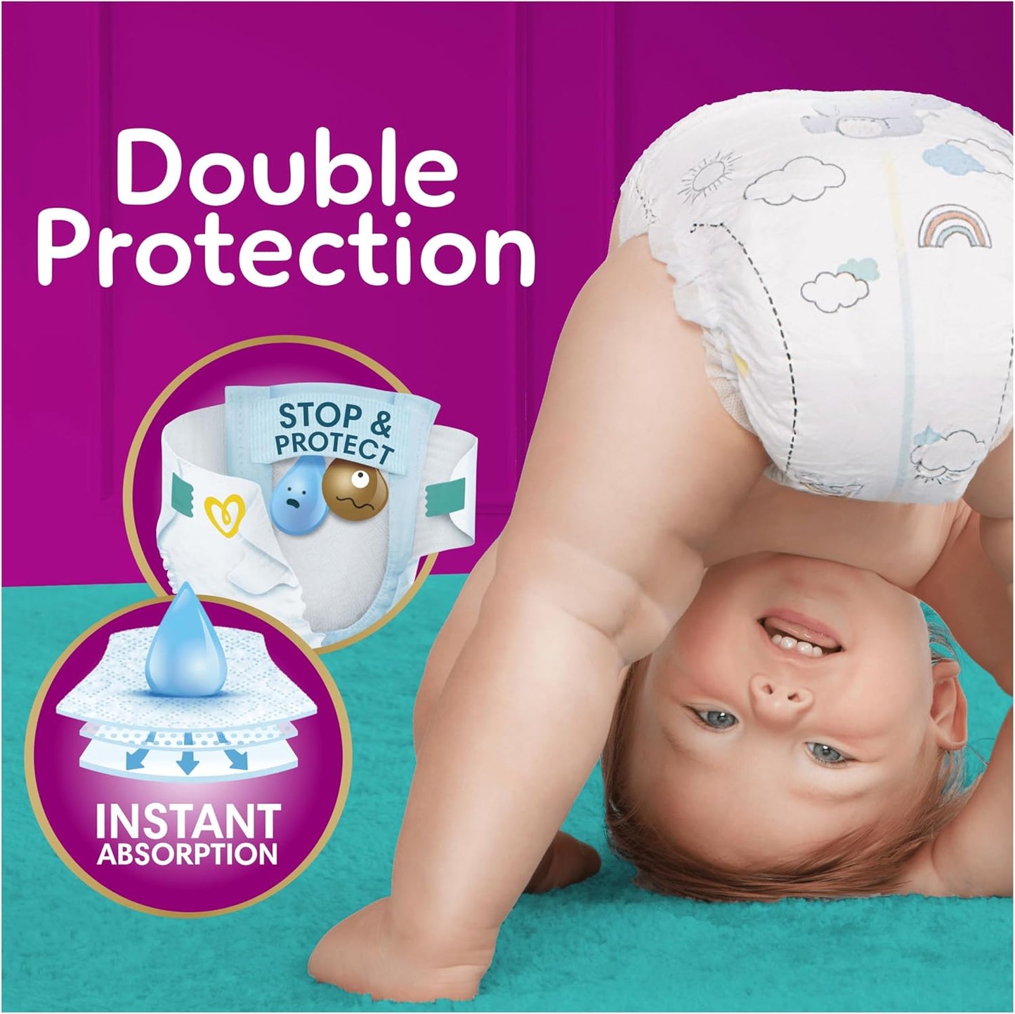 Pampers Premium Protection Size 5 Nappies – 32 to 128 Nappy Packs (11–16kg)