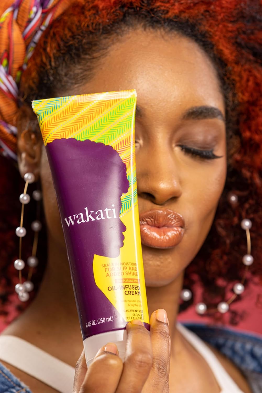 Wakati Oil-Infused Moisturising Detangling Curl Defining Cream 250ml (3 Pack)