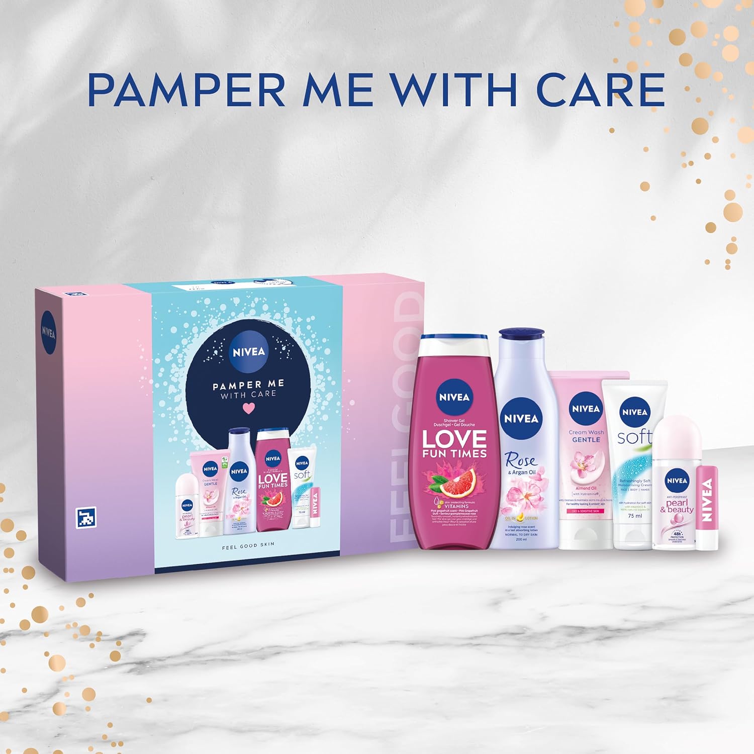 NIVEA Pamper Me With Care Gift Set (6 Products)