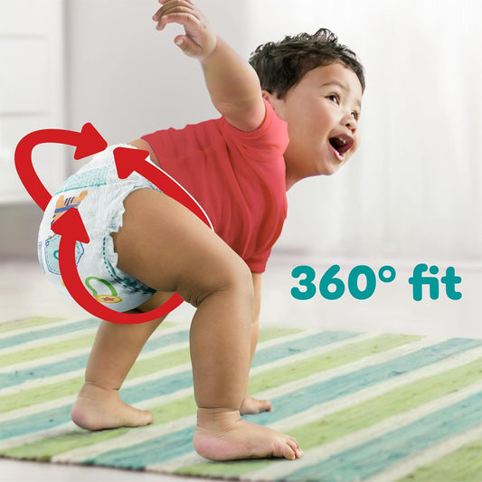 Pampers Baby-Dry Nappy Pants Size 8 – 117 Pack (Monthly Box)