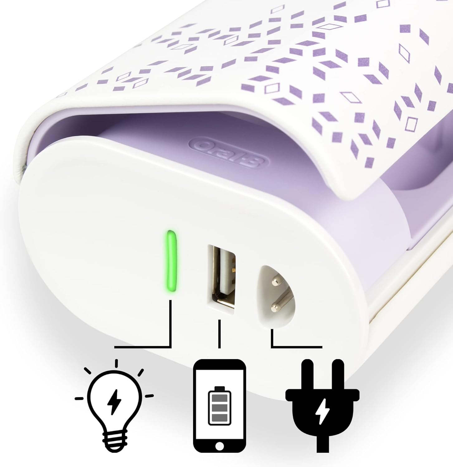 Oral-B Braun electric toothbrush charging case showing charging points.