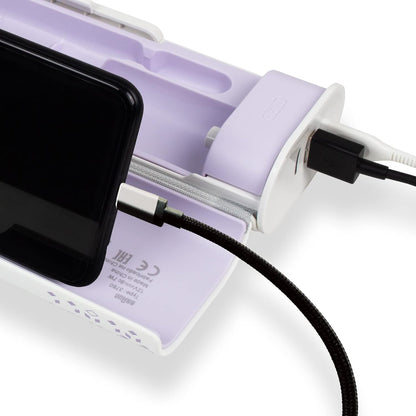 Oral-B Braun electric toothbrush charging case with charging cable charging phone from travel case