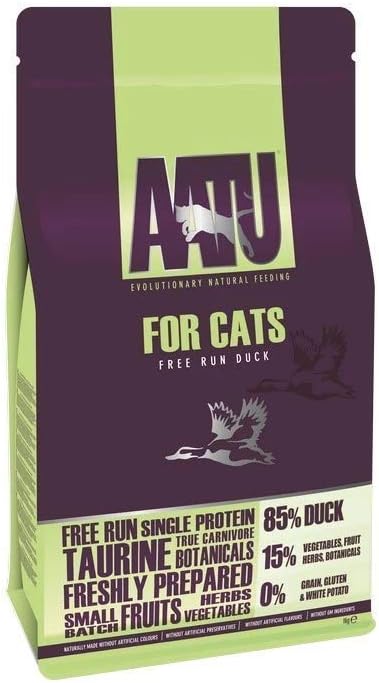 AATU 85/15 Grain Free Duck Dry Cat Food – 1kg to 4kg Packs