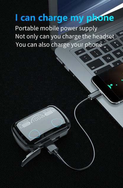 M10 Earphones – Built-in High-Capacity Lithium Battery for Travel
