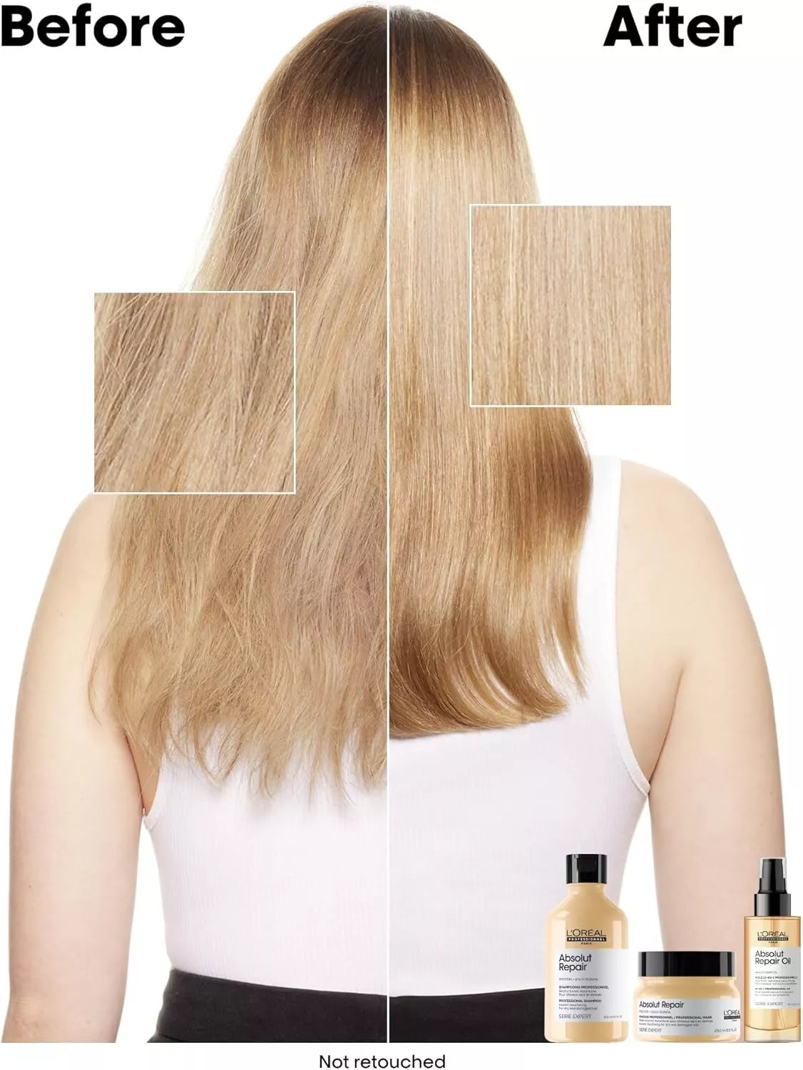 L’Oréal Professionnel Absolut Repair Shampoo 300ml x 2  TWIN PACK | Professional Hair Care