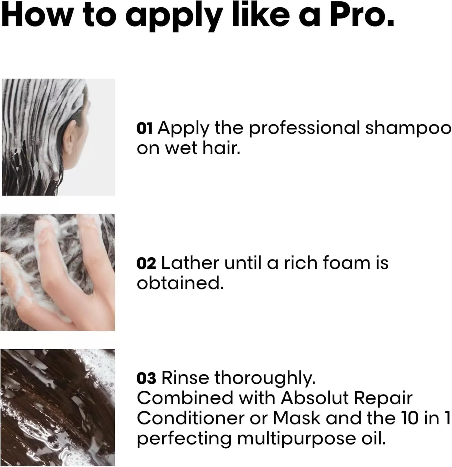 L’Oréal Professionnel Absolut Repair Shampoo 300ml x 2  TWIN PACK | Professional Hair Care